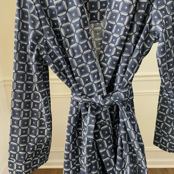 New Vintage Men’s Kmart Travel Robe Dark Blue L - Picture 4 of 5